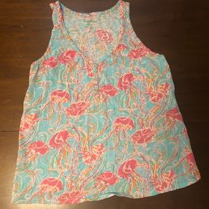 Lilly Pulitzer Jellies Be Jammin Tank Top Size S